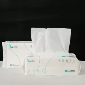 [西布林一次性洗脸巾洁面巾全棉干湿两用80连抽棉柔巾OEM]