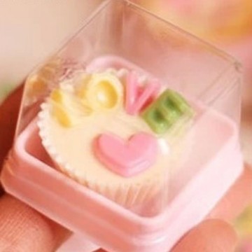 韩版巧克力包装25克吸塑盒4.7*4.7cm 50只/PCS 黑/粉/黄/金色可选