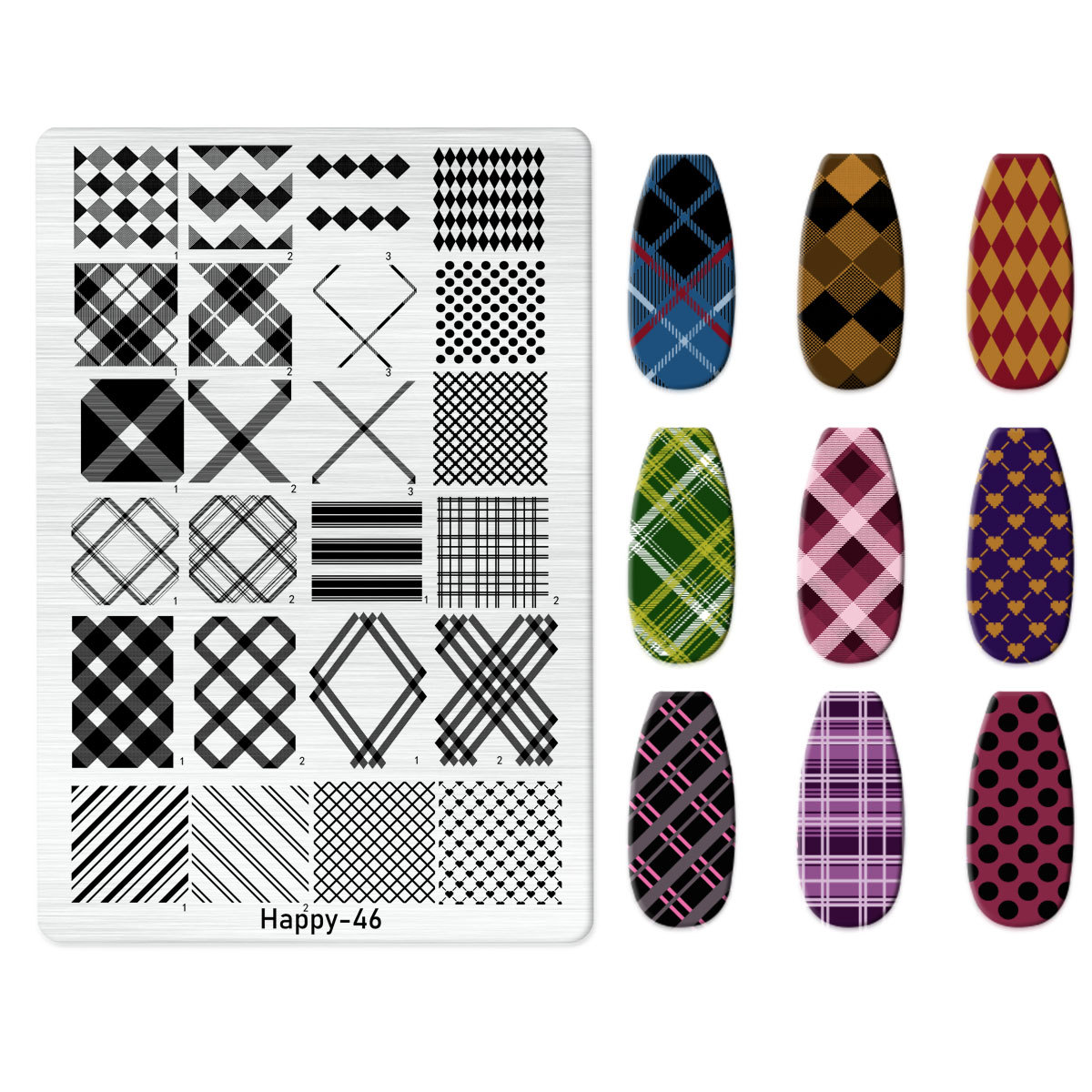 Xiaohongshu's Popular Jingtian Nail Art Stamping Plate Kt Cat Nail Art Bow Cartoon Line Frosted Stamping Plate