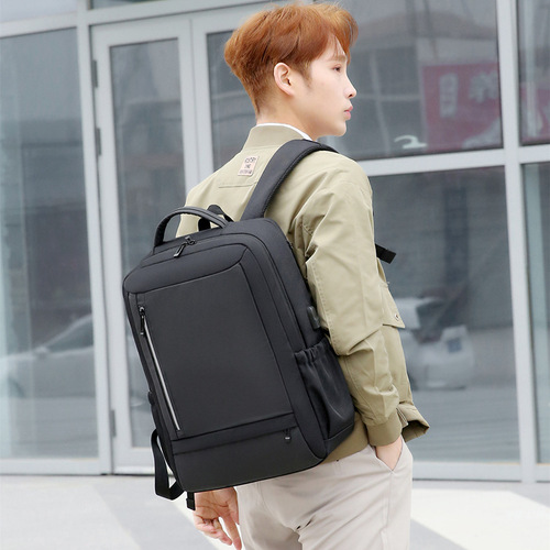 Double-shoulder bag, large capacity,  new fashion minimalist multi-functional laptop bag, trendy and versatile student backpack, wholesale
