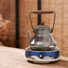台湾莺歌陶人齋烧水电陶炉家用煮茶器静音小型煮茶静音烧圆形茶炉