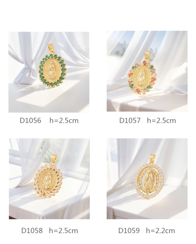 DIY Jewelry Accessories Classification 1 Piece Quantity 1 Piece Copper Rhinestones Color Block Pendant