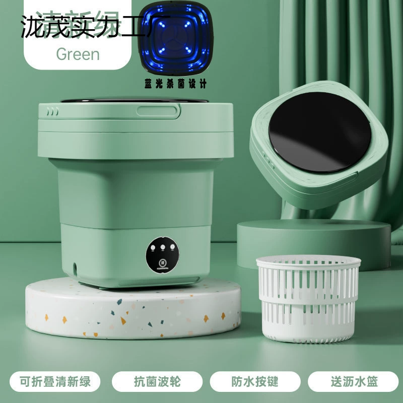 Новая полностью автоматическая мини-стиральная машина для белья и носков, компактная стиральная машина с ионами серебра и озоном