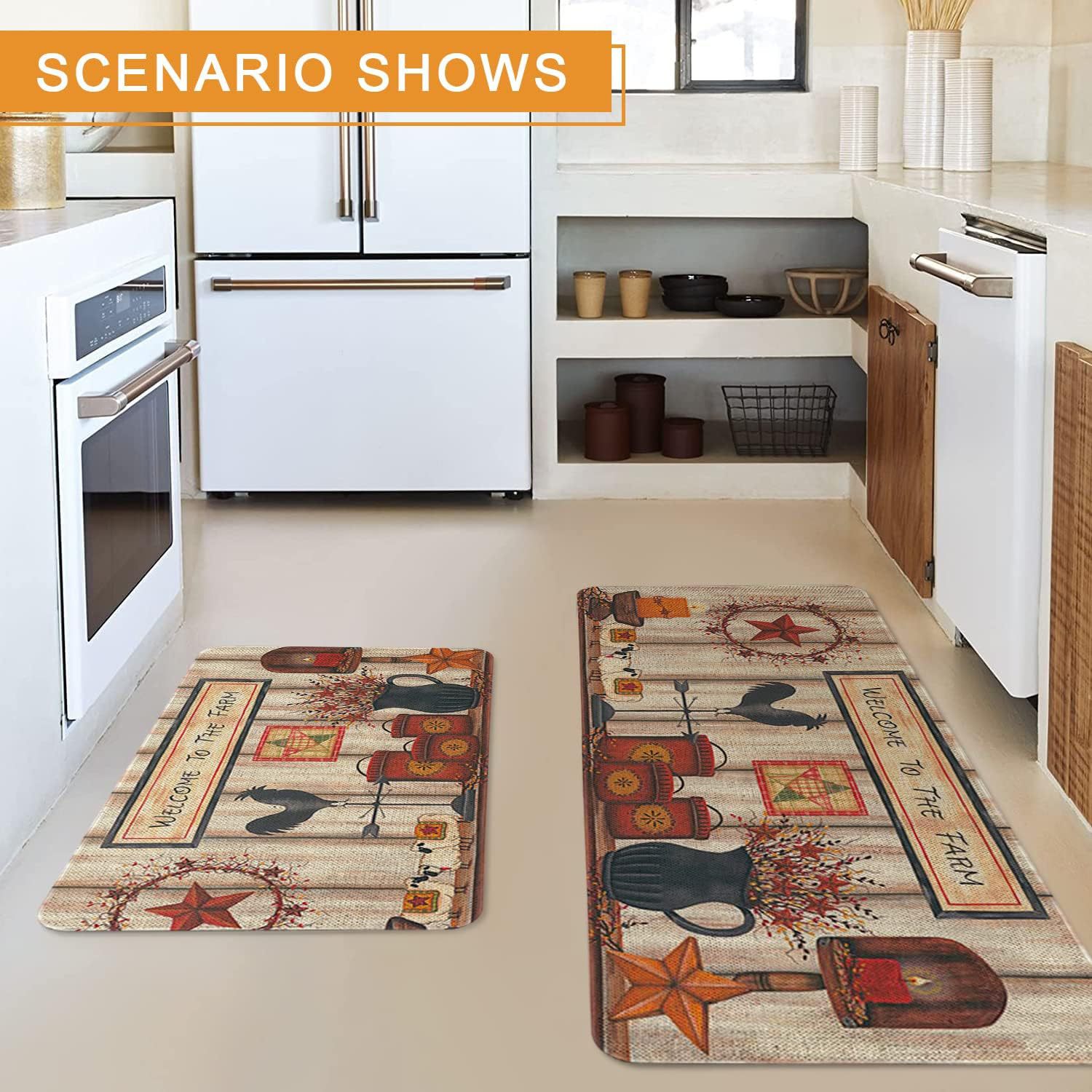 home kitchen carpet thick long strip combination floor mat oil absorption and dirt resistant bathroom foot mat_voghion.com