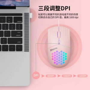 Интерфейс TYPE-C, полая мышь RGB, 4D, проводная цельная компьютерная мышь с регулируемой скоростью, оптический ноутбук