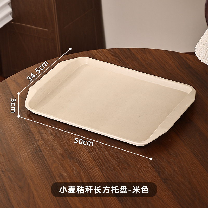 長方形トレイ商業レストランホテルサービングディッシュプラスチック滑り止めファーストフードトレイ鍋レストランディスプレイトレイ|undefined