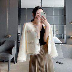 インスタ映えする秋冬用ショート丈、小柄な女性向け、上品なミンク風コート、ヨーロピアンスタイル、2024年シンプルで万能なデザイン