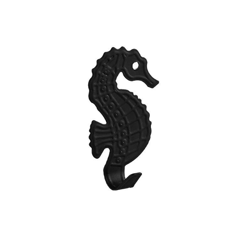 Nuevo gancho de caballo de mar fuerte estante de viscosidad cocina baño pared sin agujeros gancho de ropa artefacto doméstico