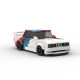 MOC building blocks compatible with Lego speed series 8-grid treasure code E30 M3 racing car assembling boy speed Champion