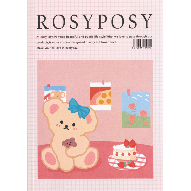 Rosy Posy vida diario material libro TEMPORADA 3 creativo ins pegatinas almacenamiento simple diario