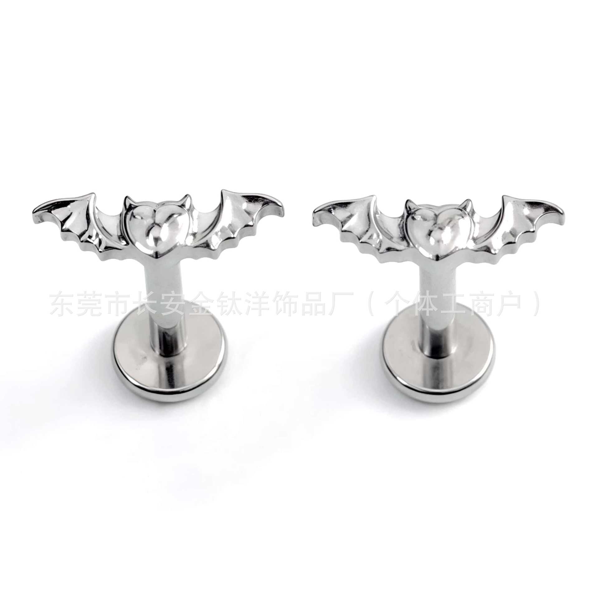 Pointed titanium steel lip stud product view