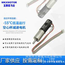 深圳13低温电机空心杯行星减速可带编码器伺服WKXMOTOR自动化微型