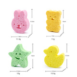 Детская поролоновая мультяшная губка для ванны для купания для умывания