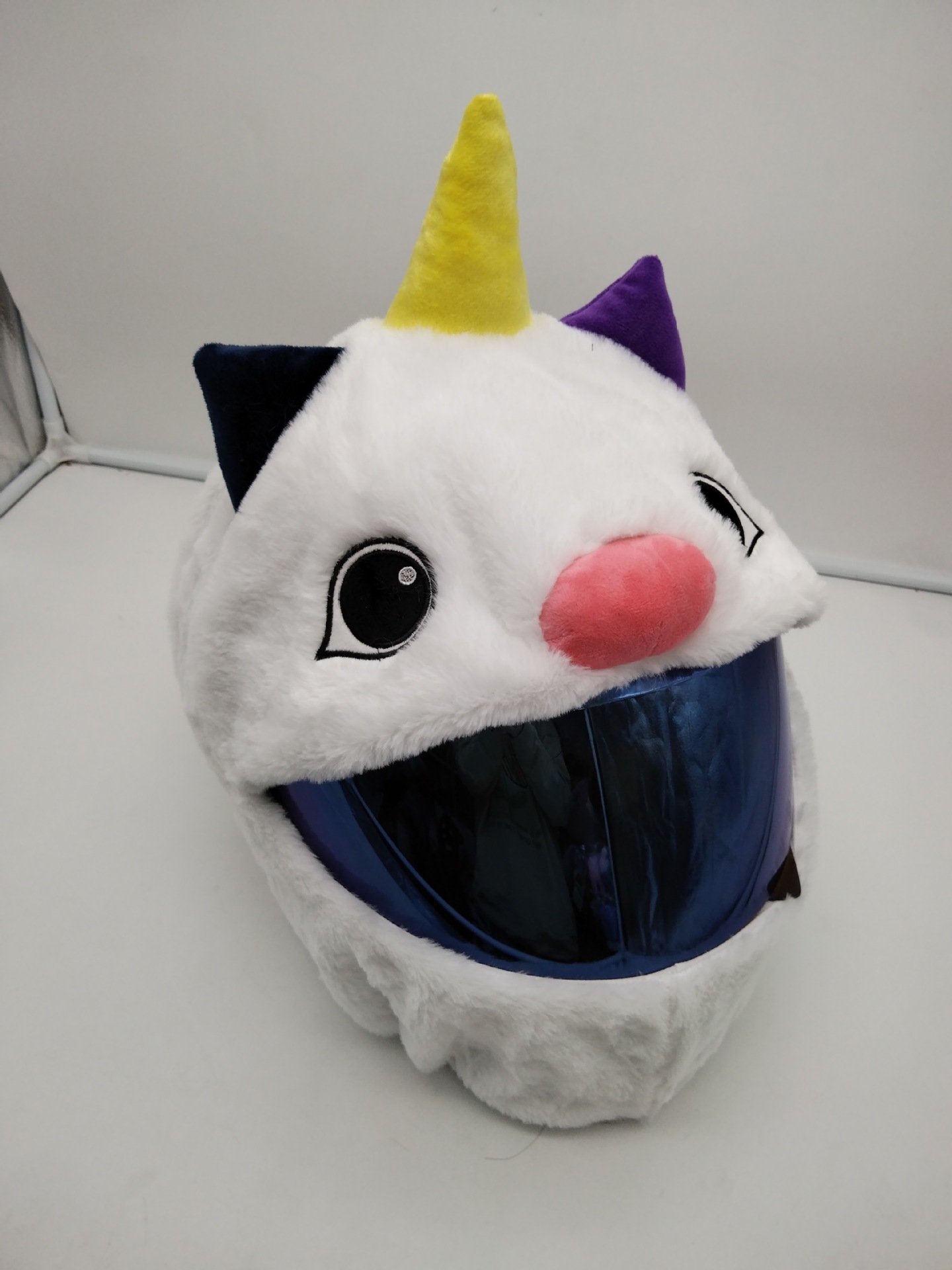 Conejo de Halloween de peluche cubierta del casco de la motocicleta casco de dibujos animados sombrero de la joyería frito calle cubierta protectora horror tendencia