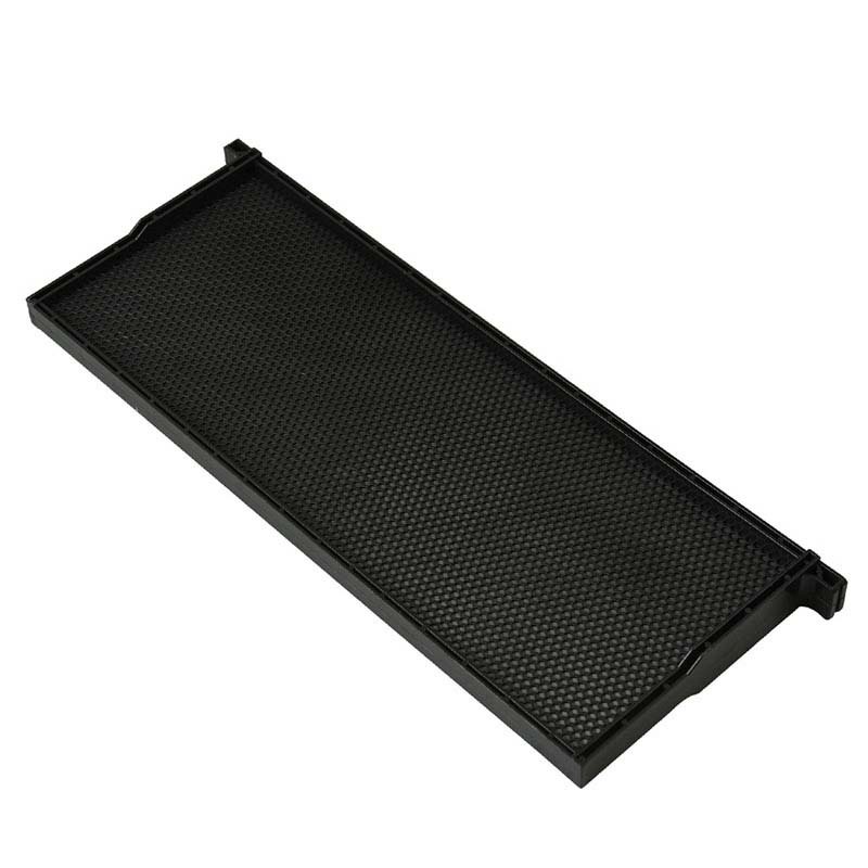 Herramientas de apicultura de plástico negro con marco de nido de abejas, marco de nido de abejas, marco de nido de abejas integrado con marco de nido de abejas