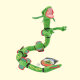 75cm strong empty sitting large sky dragon split empty sitting green dragon black dragon with skeleton modeling plush doll