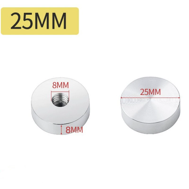Зхуохуань толстая круглая стеклянная вставка для кофейного столика с аксессуарами, усиленная толщина, диаметр 20–100 мм