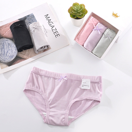 Girls' underwear Modal body-feeling PP cool elastic women's briefs baby girl's boxer briefs