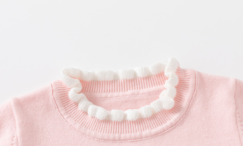 Mädchen Pullover Mit Pailletten Schmetterling Und Spitzenärmel_voghion.com