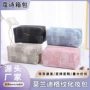 纹理烫金印花耐磨化妆包