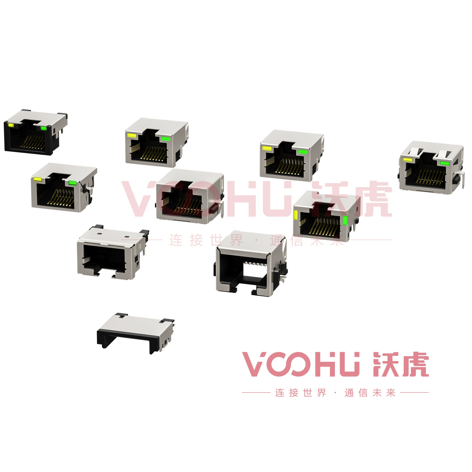 SYT56221118HWA1D1Y1 однопортовый 10P8C бесламповый сетевой интерфейс RJ45 разъем