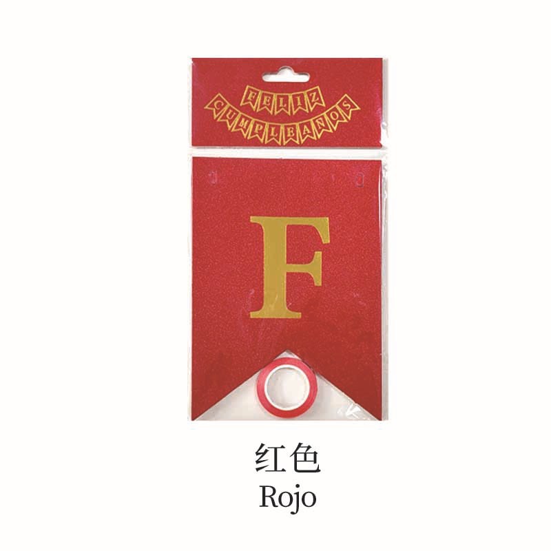 Español Golden Flag Red