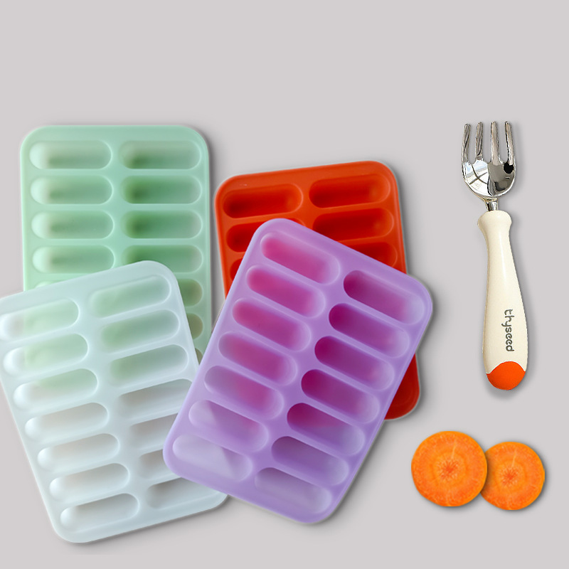 Food grade complementary food mould baby tool can be steamed silicone sausage sausage steaming sausage grinding tool sausage steamed cake mould baby