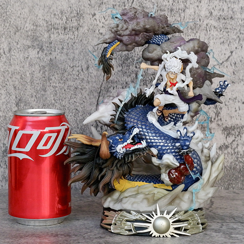 One Piece small size Nika Luffy VS Kedo Dragon Holding Lightning Nika Luffy Hand Model Ornaments Batch