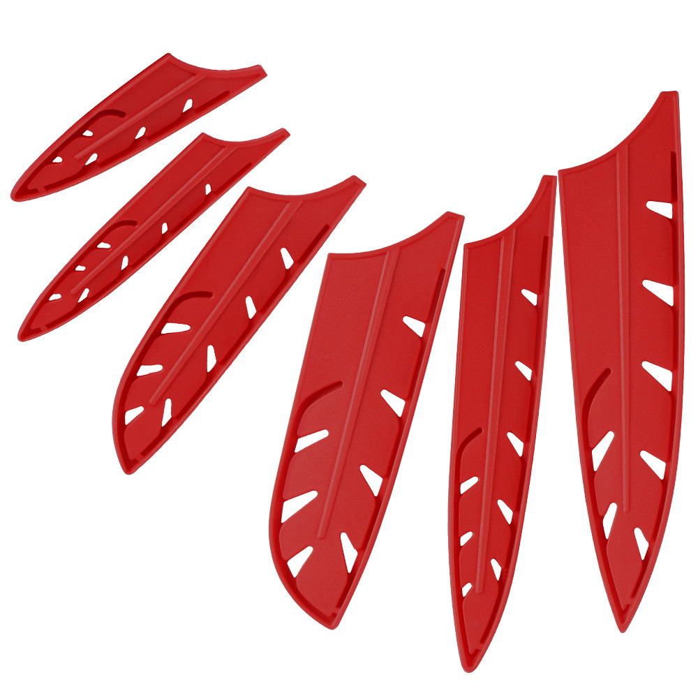 Hollow Quick Drainage Porous PP Plastic Knife Set Fruit Knife Small Kitchen Knife Sande Knife Chef Blade Protection Knife Sheath