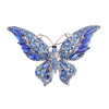 Retro crystal, fashionable high-end universal brooch lapel pin