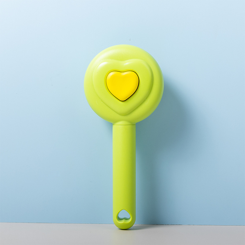 Peine de aguja autolimpiante universal para gatos y perros, depilación con un botón y vello flotante, peine de nudo abierto de acero inoxidable, suministros para mascotas