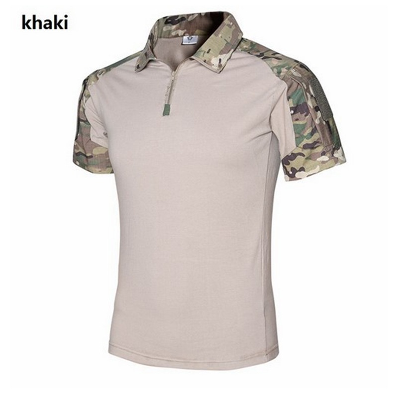 Men's Color Block Camouflage Simple Style Turndown Short Sleeve Skinny Men's Tops display picture 2