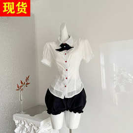 瑞茜·威瑟斯 海盐奶盖 纯欲辣妹风中式服装上衣裙子裤 R66582-1H