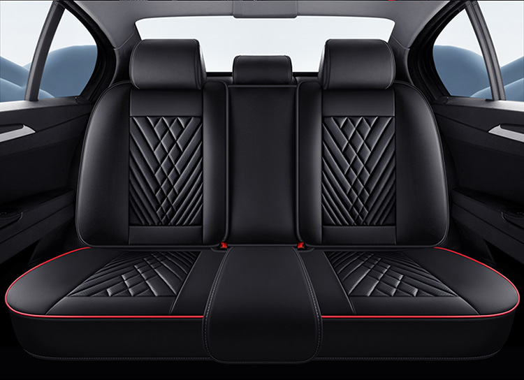 2026 Cross-Border New Product Car Seat Cushion 3D Full-Cover Stereo Napa Leather Seat Cover Lumbar Cushion Universal Seat Cushion for All Seasons