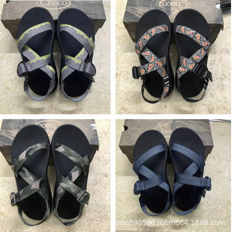 Z1 Men's Summer Outdoor Beach Shoes Wear-Resistant Hiking Hiking Wading River Tracing Shoes Stripesd Webbing Open-Toe Casual Sandals