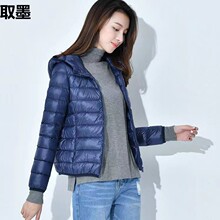 女士短款韩版修身轻薄款小棉衣女款立领F108-P24女款连帽F109-P26