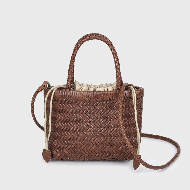 Original New Woven Bag, Genuine Leather Vintage Shoulder Bag, Crossbody Small Bag, Women's Cowhide Hot-Selling Trendy Basket Bag Original New Woven Bag, Genuine Leather Vintage Shoulder Bag, Crossbody Small Bag, Women's Cowhide Hot-Selling Trendy Basket Bag
