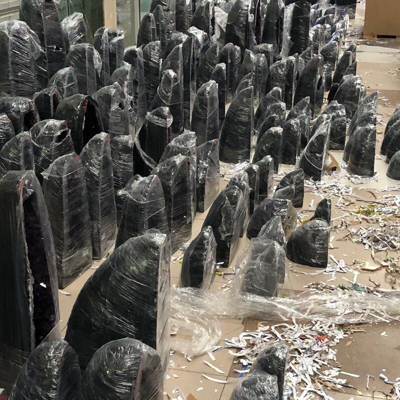 Amethyst Cave Cornucopia Crystal Rough Money Bag Home Diffusing Ore Ornament Decoration Gift Creative Cross-Border Amethyst Cave Cornucopia Crystal Rough Money Bag Home Diffusing Ore Ornament Decoration Gift Creative Cross-Border