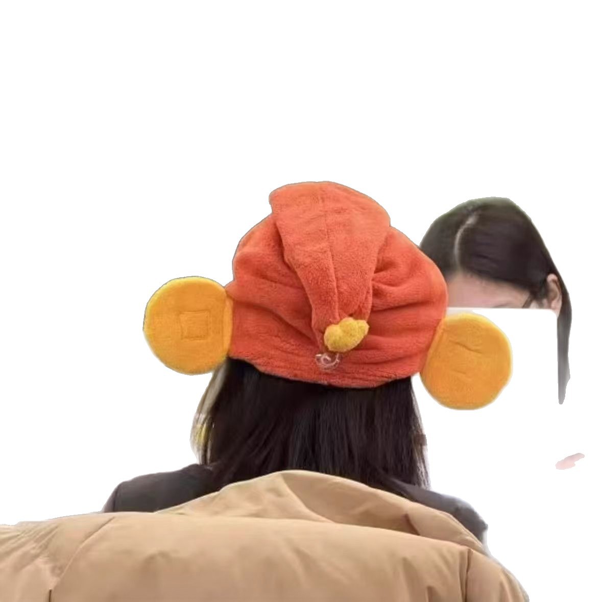Serviette à cheveux cartoon absorbante bonnet de douche rapide_voghion.com