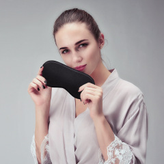 New double-sided simulated silk eye mask for men and women, blackout sleeping eye mask, hot and cold compress, ice compress sleeping eye mask, wholesale