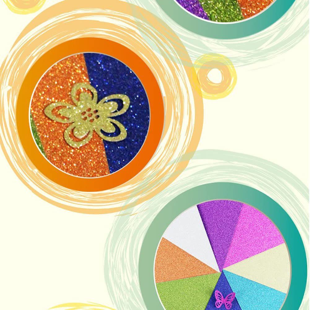 En stock A3A4 cartón brillo 250g no derramamiento de papel rosa jardín de infantes DIY material hecho a mano papel de polvo de oro de papel