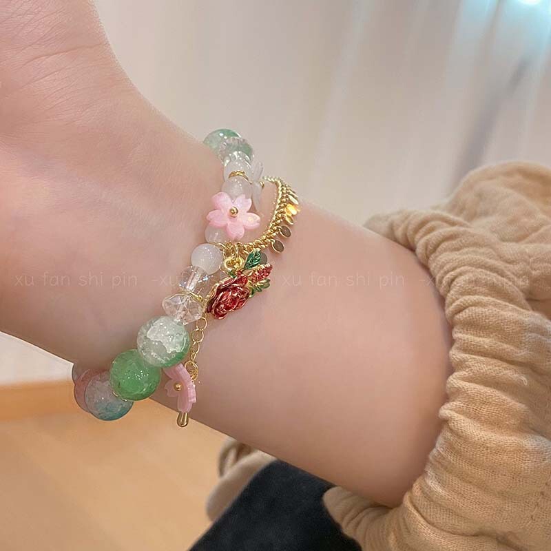 I only like your people to set roses and you Xia Xiqing Zhou Ziheng peripheral impression bracelet rose pendant bracelet