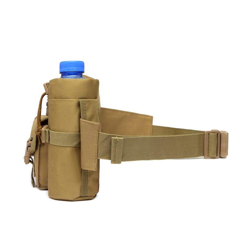 Deportes al aire libre botella de agua bolsa de camping multifuncional bolsa de accesorios de almacenamiento táctico hervidor bolso de la cintura