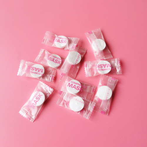 Wholesale compressed mask particles, portable non-woven masks, disposable compressed paper masks