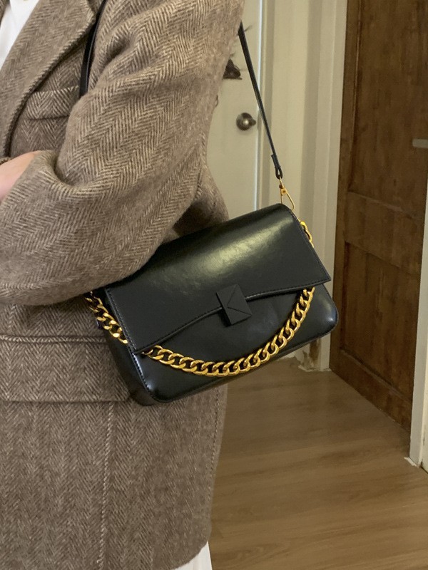 Bolso cuadrado de textura francesa de mujer comercio exterior nueva moda ligera cadena de lujo bolso de hombro bajo la axila bolso de alta calidad