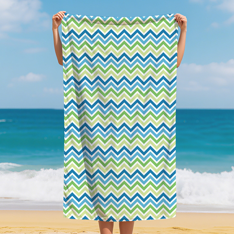 Transfronterizo amazónica microfibra toalla de playa instantánea de secado rápido impresión de agua toalla de baño de playa toalla de baño de playa