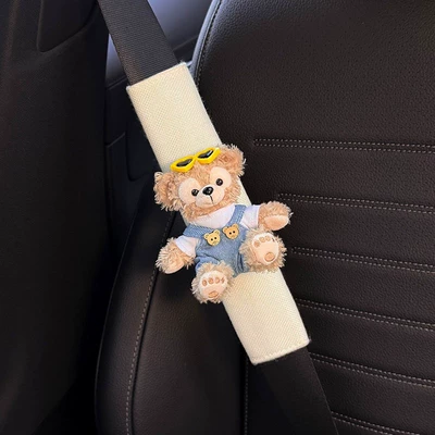 New Cute Shirley Rose Seatbelt: Seat belt shoulder pad - all-season-whiteyellow-glasses-duffy