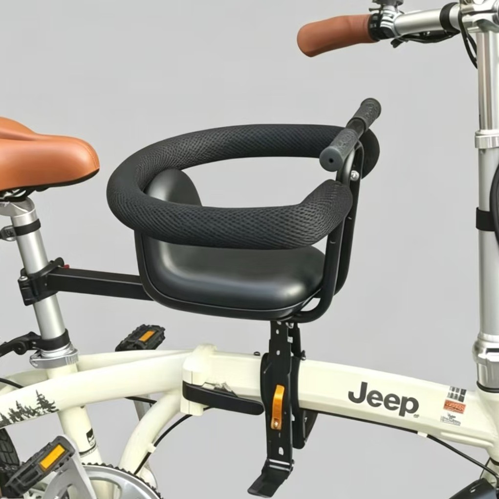 Asiento de coche plegable para niños bicicleta eléctrica portátil rápido desmontaje y montaje de asiento delantero fábrica al por mayor