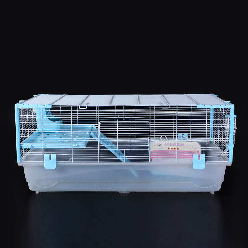 Jaula de mascotas, jaula de hámster, 100 jaula base, 80 casa de gran tamaño, un metro de acrílico transparente, paisajismo, oso de oro