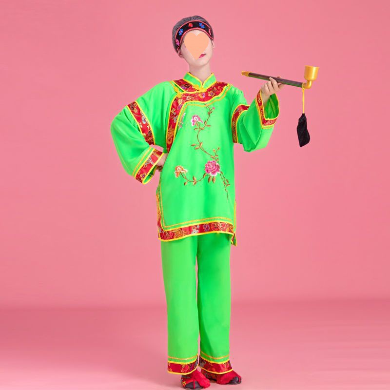 녹색 (탑과 바지)